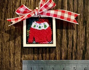 tiny Christmas sweater ornament