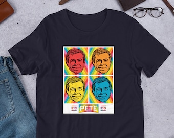 Pete Buttigieg Short-Sleeve Premium Unisex T-Shirt, Mayor Pete, Pete for America, Pete for President 2020