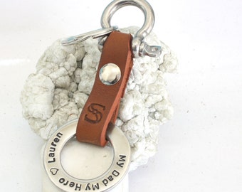 Personalized KeyChain for Dad , Personalized Key Chain, Mens Keychain,personalized keychain for dad,personalized mens keychain,keyfob