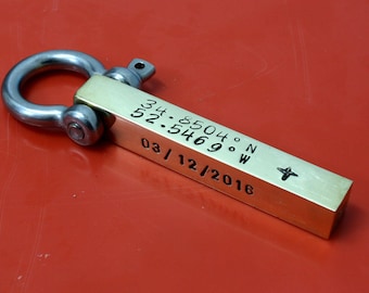 coordinates gift etsy