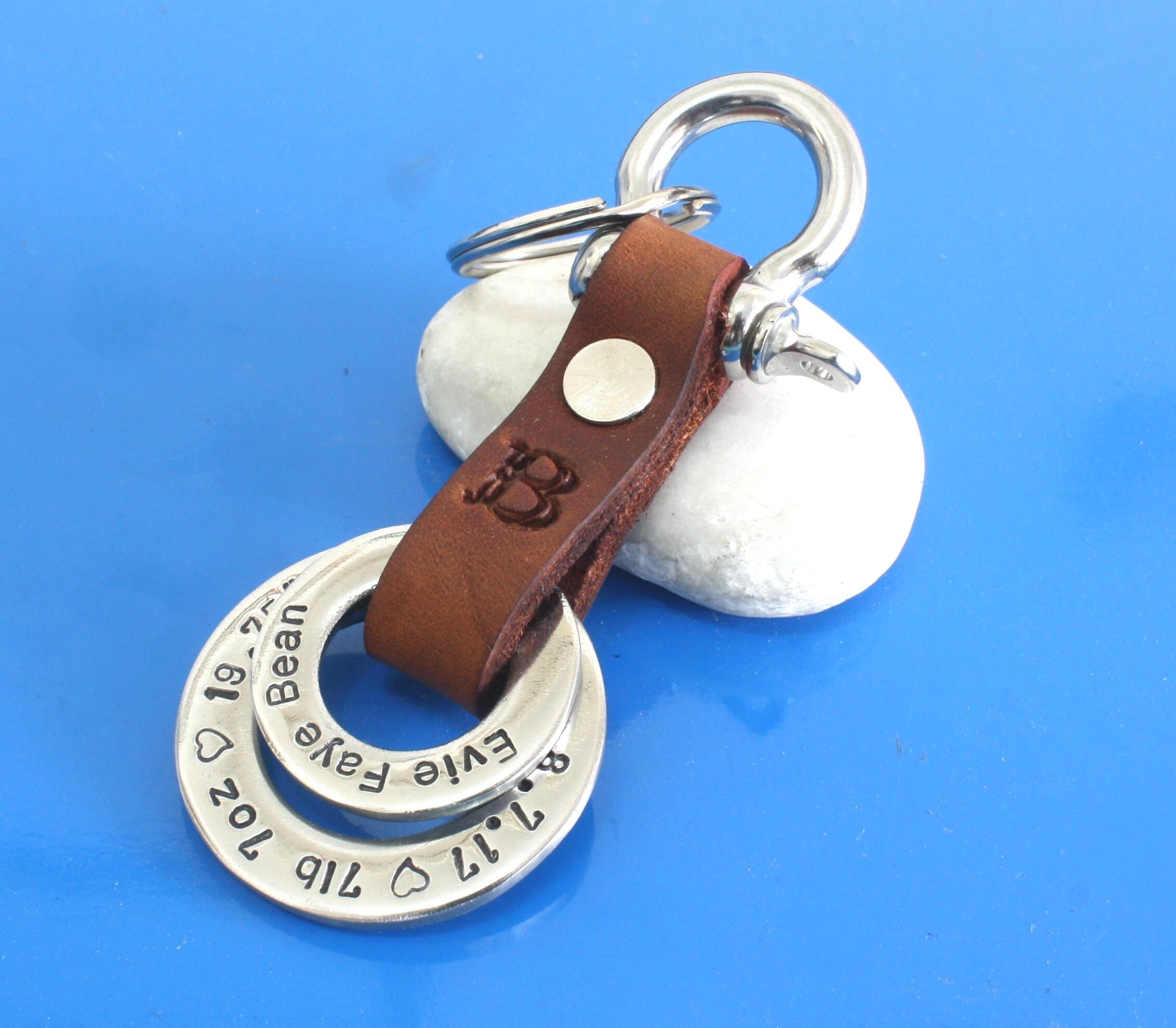 Personalized mens keychaincustom keychainmens Etsy