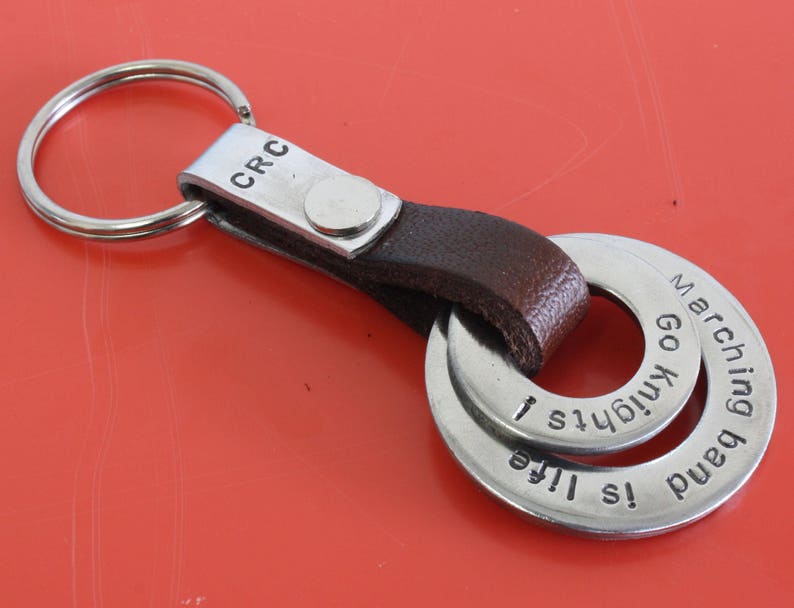 Personalized Keychain, personalized mens keychain,Personalized leather Keychain, Keychain,Personalized Gift,wedding anniversary keychain image 9