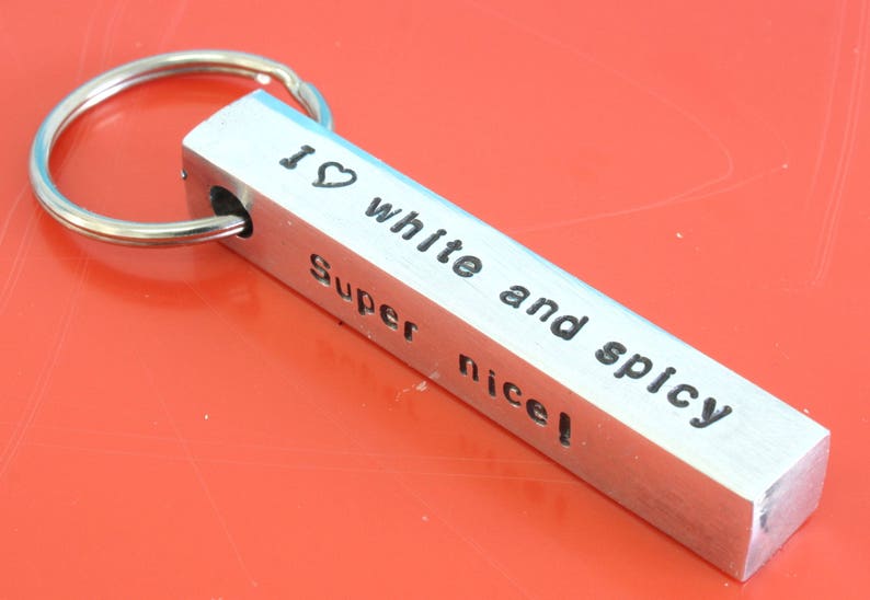 Personalized Aluminum Bar Keychainpersonalized Keychain for Etsy