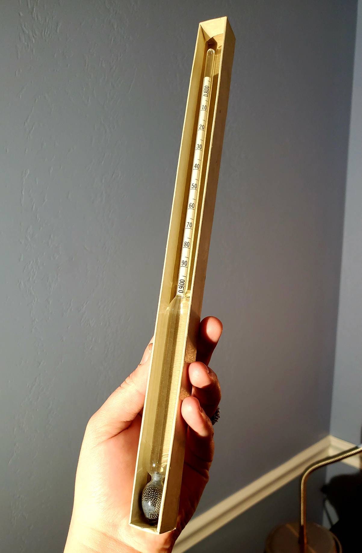 Antique Hydrometer Mercury Glass Thermometer Will Scientific Etsy