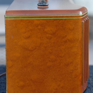 Vintage 1930s Antique Emerson Ingraham Wood Vacuum Tube Radio - Outstanding and Working bild 3