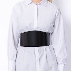 Wide Leather Belt Women, Black Leather Corset Belt, Wide Black Leather Belt, Plus Size Belt, Waist Cincher Belt