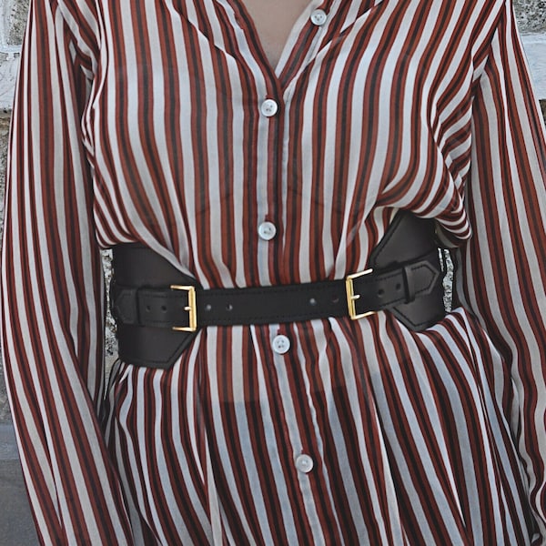 plus size brown belt