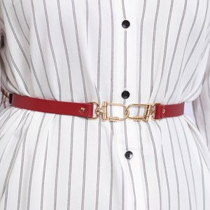 Black Skinny Belt, Thin Leather Belt Women, High Waist Belt, Custom Leather Belt, Skinny Leather Belt