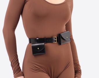 Leather Belt Bag, Waist Wallet, Festival Belt Bag