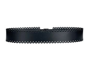 Wide Leather Belt Women, Wide Black Leather Belt, High Waist Belt, Belts for Women, Plus Size Belt