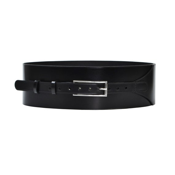 Buy Wide Leather Belt Women, Black Leather Corset Belt, Wide Belts for  Women, Wide Black Belt, Plus Size Belt Online in India 