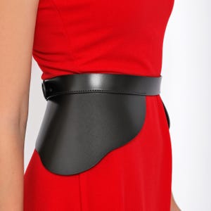 Hips Peplum Corset Belt, Wide Peplum Belt, Black Leather Corset Belt, Wide Leather Belt, Plus Size Belt