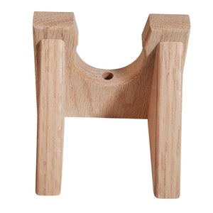 Unfinished Guitar Wall Hanger, Red Oak, Stain Grade Instrument Display for New Home Decor, Housewarming Gift for Musician, Guitarist