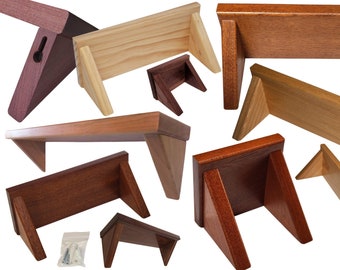 Custom Size Wood Shelf, Walnut, Cherry, Mahogany, Hickory, Maple, Red Oak, Radiata Pine, Bedside Shelving for Phone, Wallet, Keys, Change