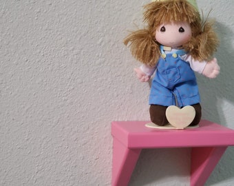 Charming Pink Doll Shelf - Perfect Storage & Display Solution for Your Wall - 6 Inch Size