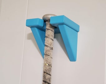 Teal Baseball, Softball Bat Hanger, Stand, Hanging Hook, Display, Storage, Gift for Daughter, Girl, Colorful Functional Home Decor