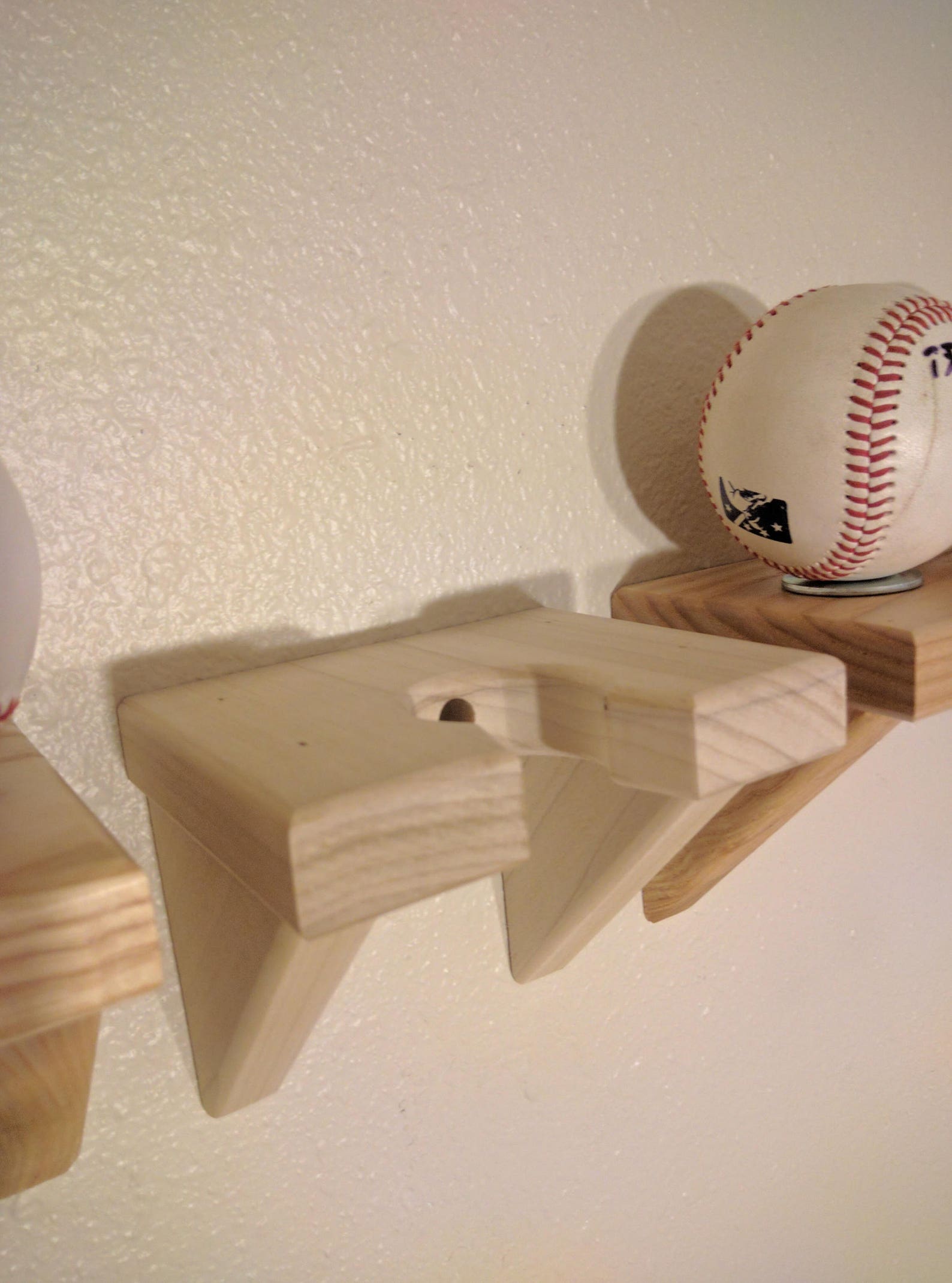 Baseball Bat Wall Hanger Solid Poplar Wood Unfinished Etsy