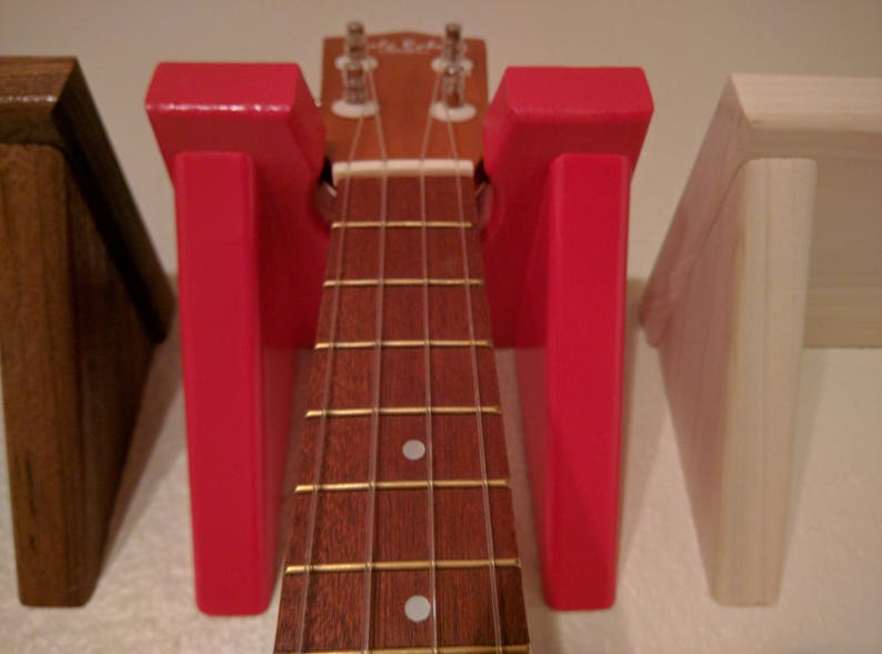 Red Ukulele Hanger Mandolin Wall Mount Colorful Instrument Etsy
