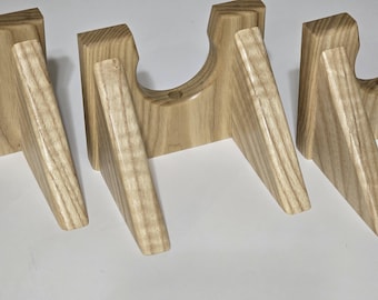 Guitar Wall Hanger, Solid Ash Wood, Acoustic or Electric Guitar Hanging Hook, Fixture, Display, Storage, Christmas Gift for Musician