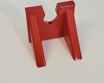 Baseball Bat Holder: Red Wall Hanger for Kids’ Sports Gear (Wood)