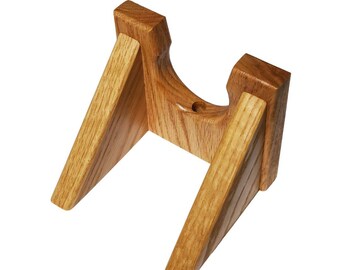 Wooden Guitar Hanger, Solid Red Oak Instrument Wall Mount, Storage and Display Solution, Music Home Studio Decor, Living Area, Bedroom Walls