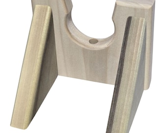 Ukulele Wall Hanger, Unfinished Solid Poplar Wood Wall Mount Mandolin Hook