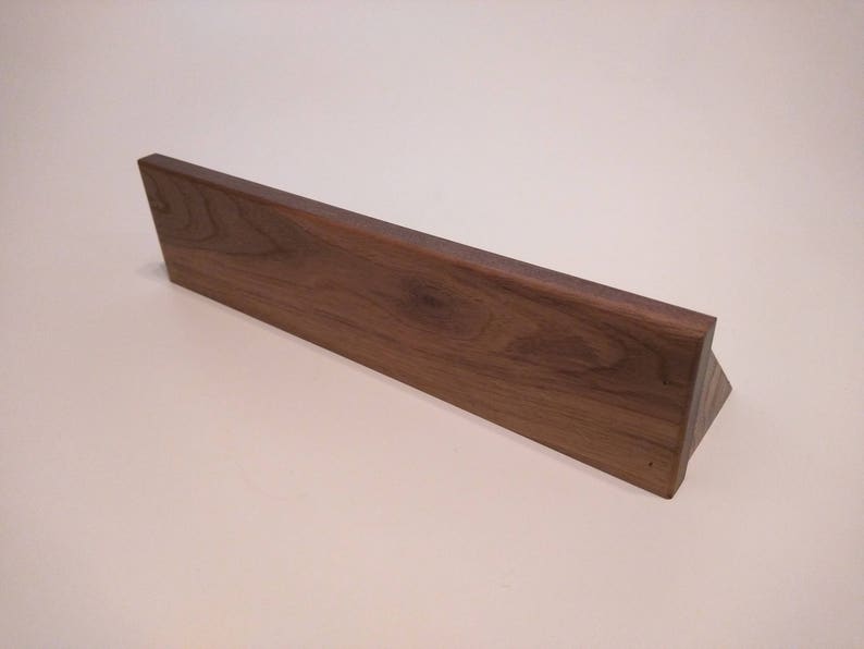 16 inch Walnut Shelf Simple Shelf Keyhole Mount Wall Hanging Etsy