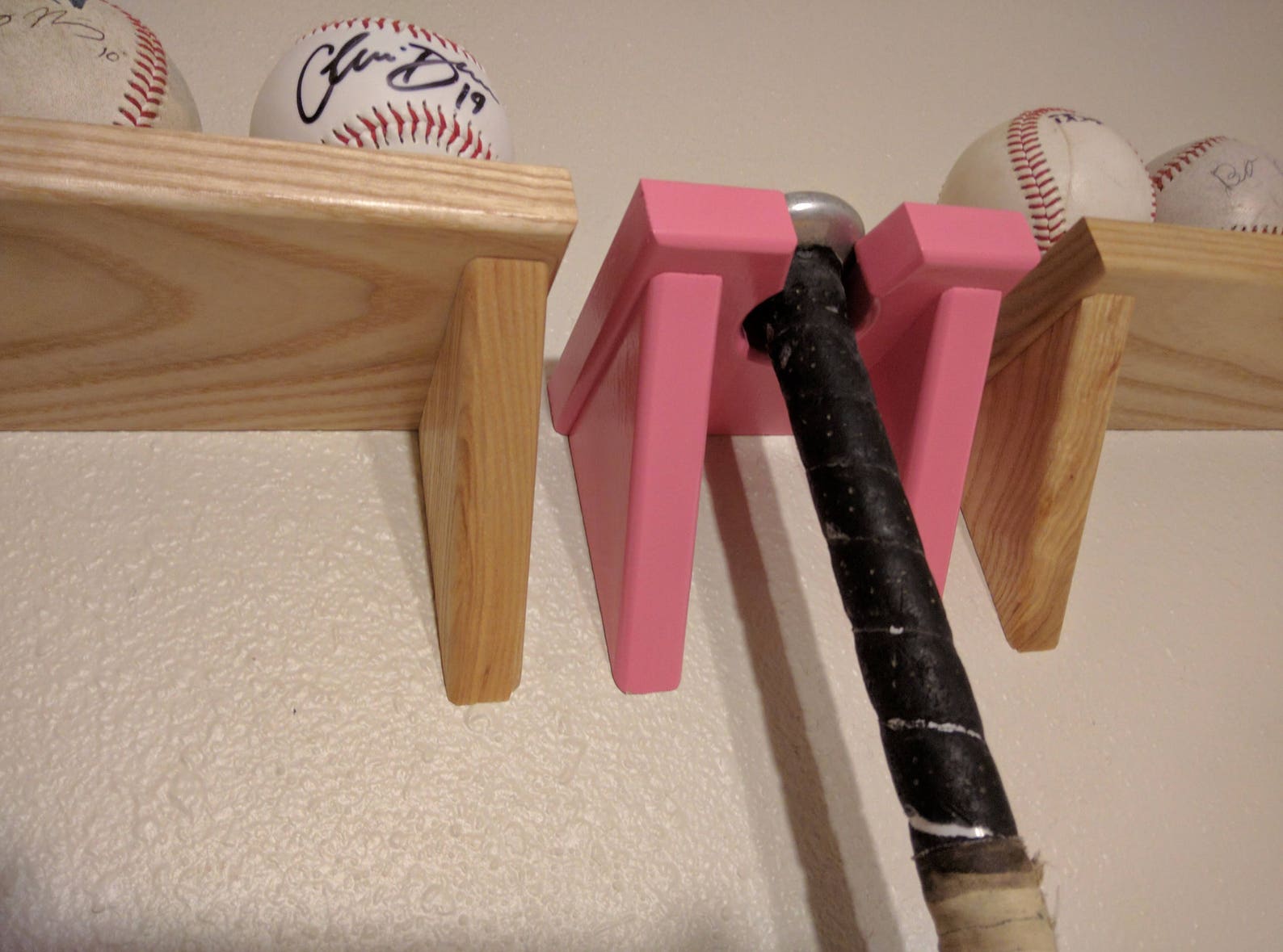 Black Baseball Bat Hanger Sport Theme Bedroom Decor Trophy Etsy