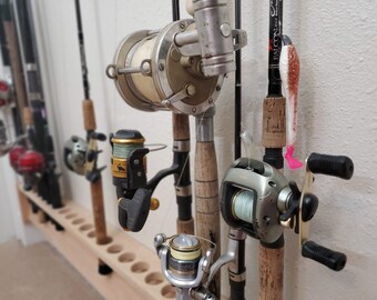Wall Mount Rod Rack, Fishing Pole Holder, Large Tackle Organizer, Fathers  Day Gift for Fisherman, Birthday Present for Dad, Grandpa, Uncle -   Canada