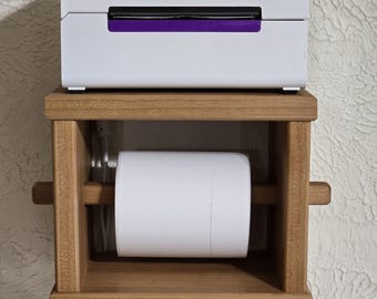 Wireless Label Printer Shelf, Wall Mount Thermal Printer Stand, Suitable for Rollo Printers