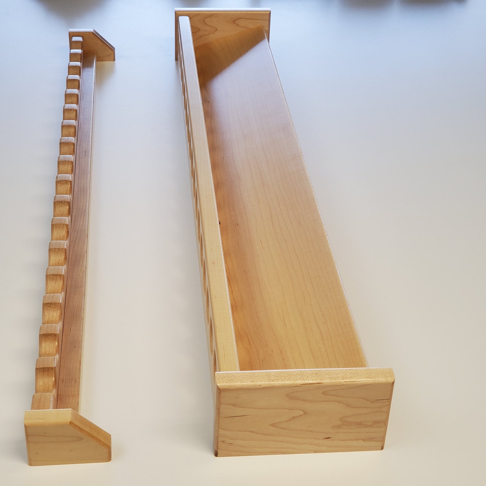 Fishing Pool Rack Maple Fishing Rod Rack, Wall Mount Pool Cue Holder, Christmas Gift for ...
