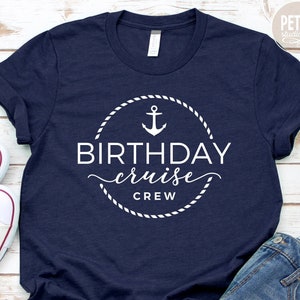 Birthday Cruise Crew SVG Cut File. Great for Crafting Summer Family Cruise Shirt for Birthday Or For Whole Family.