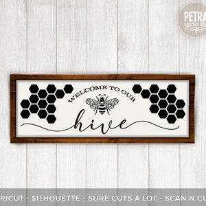 Bem-vindo ao nosso arquivo de corte SVG Hive para decoração de varandas rústicas e modernas de casas de fazenda. Uso pessoal e comercial para pequenas empresas.