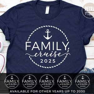 Family Cruise SVG Cut File With Year. Great for Summer Family Cruise Shirt For Whole Family.