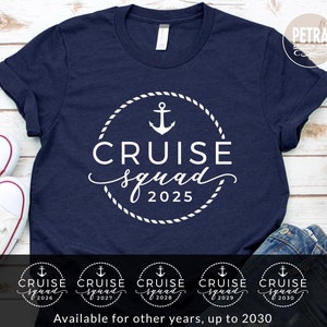 Cruise Squad SVG Cut File with Year. Great for Summer Family Cruise Shirt for Whole Family.