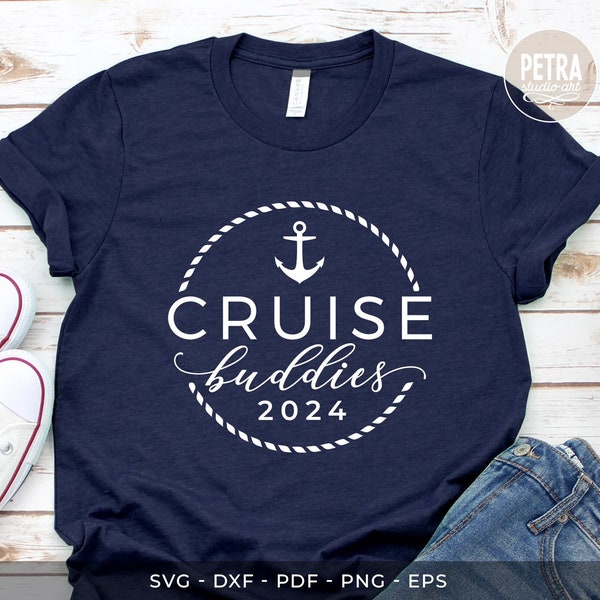 Cruise Buddies With Year. Great for Summer Cruise Shirt with your best friends.