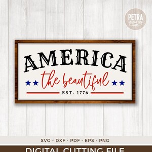 SVG del 4 de julio, América la Bella. Para uso personal y comercial.