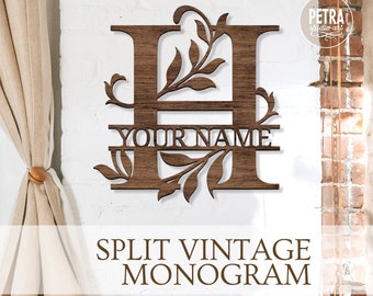 Download Vintage Monogram Svg Etsy