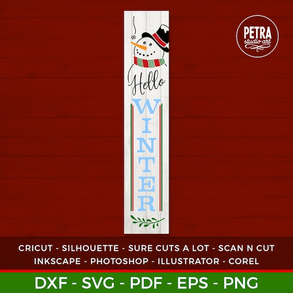 Download Christmas Svg Hello Winter Svg Great For Crafting Winter Etsy