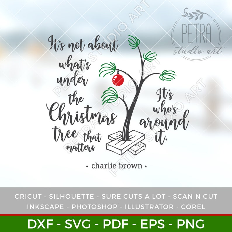 Download Charlie Brown Christmas Tree Farm Svg Dxf Cut File ...