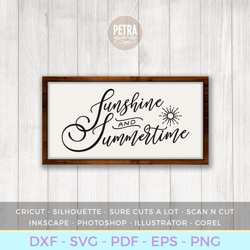 Download Summer SVG Cut File. Sunshine and Summertime SVG for ...