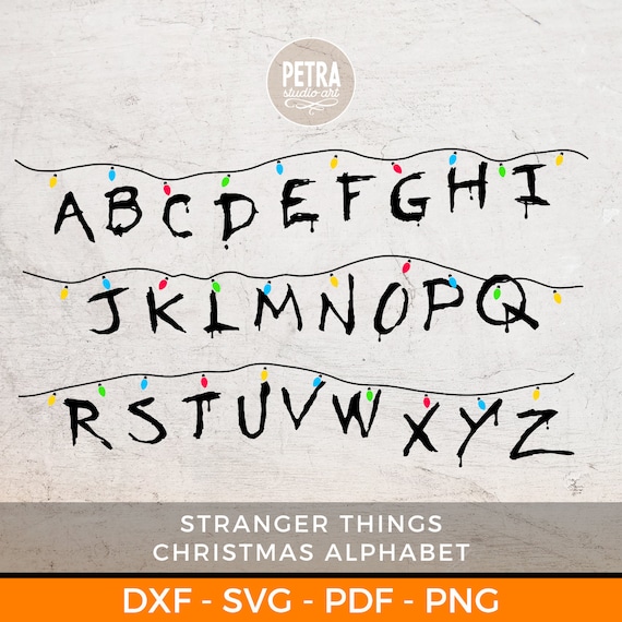 Download Halloween Font Svg Stranger Things Christmas Alphabet Svg Cut Etsy