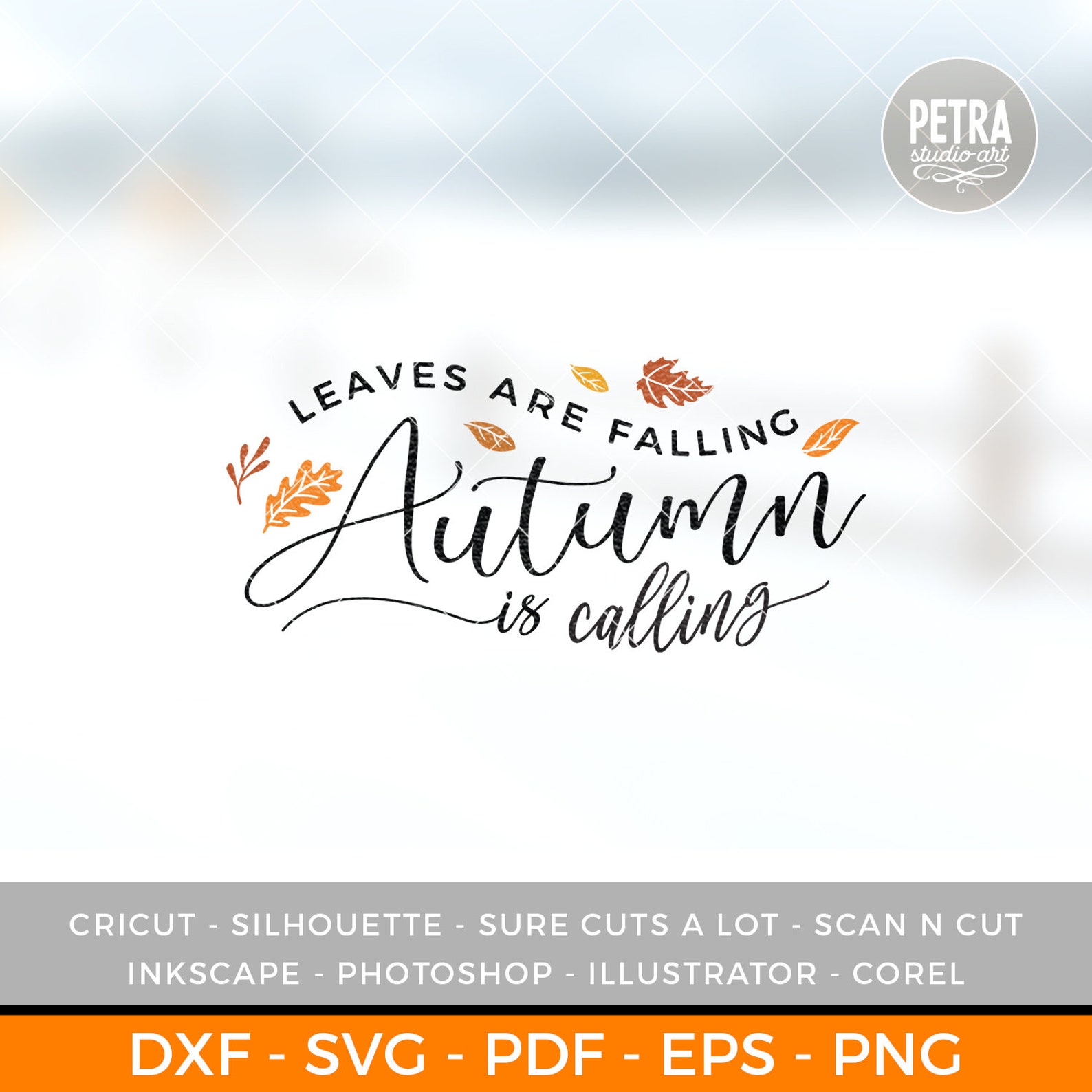 Fall SVG. Leaves Are Falling Autumn is Calling SVG Cut File With ...