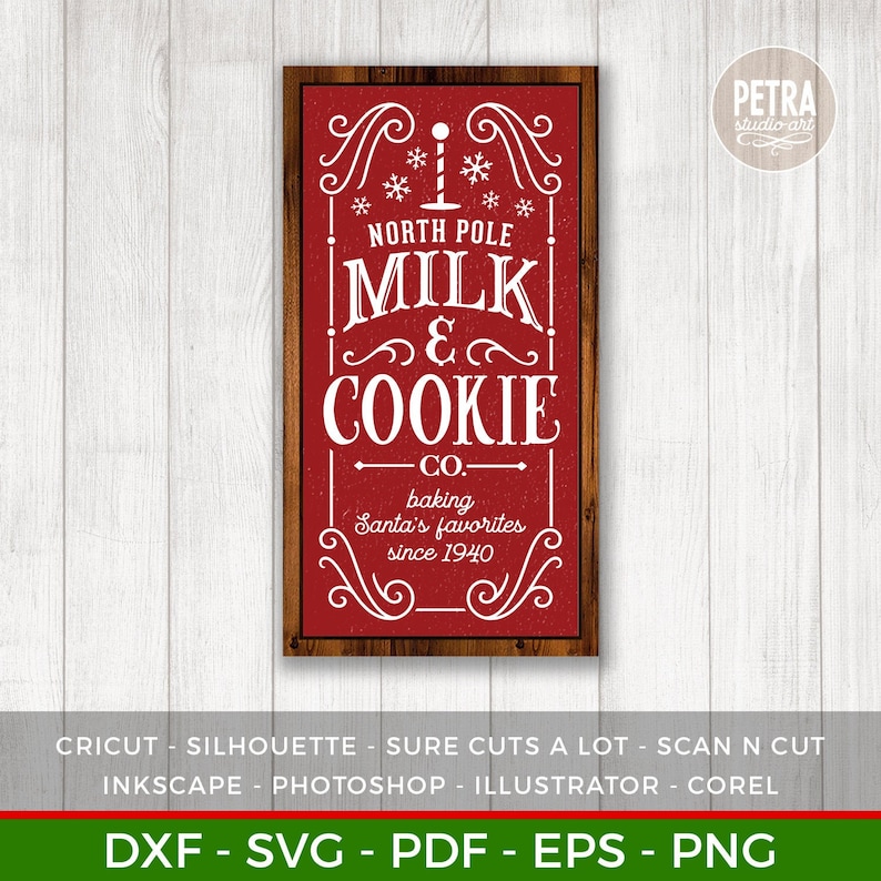 Download Christmas SVG. North Pole Milk & Cookie Co SVG Cut File ...