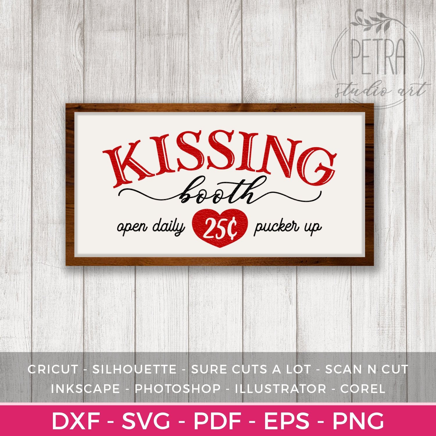 Download Kissing Booth SVG Cut File and Printables for Valentines ...