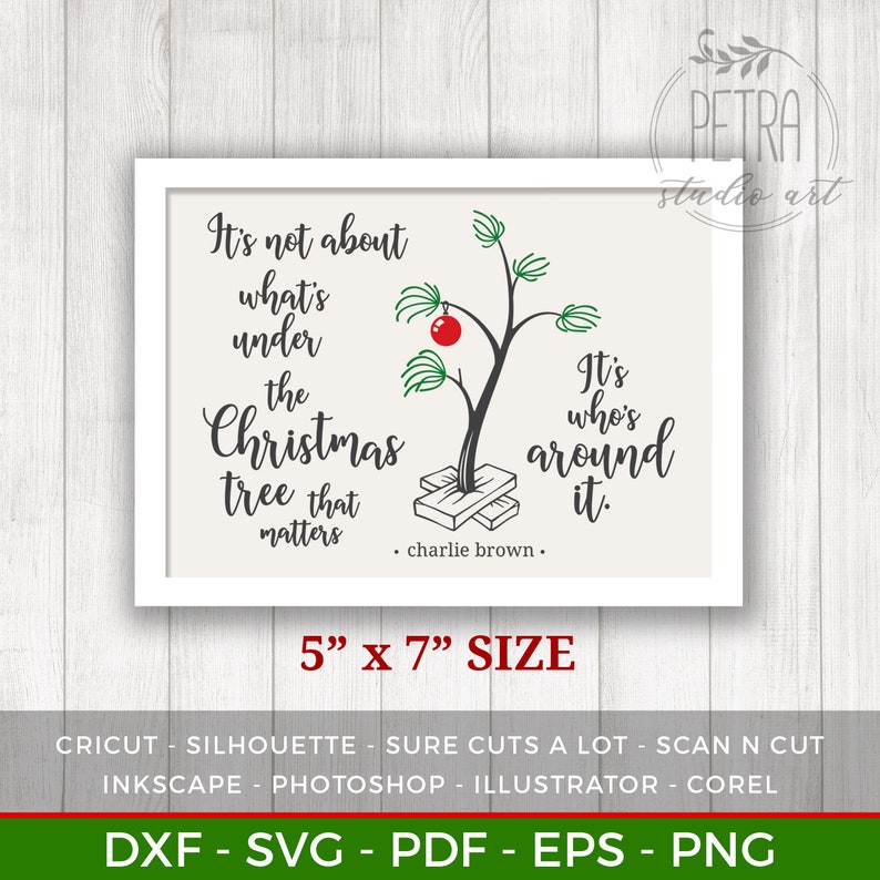 Download Charlie Brown Christmas Tree Farm Svg Dxf Cut File ...