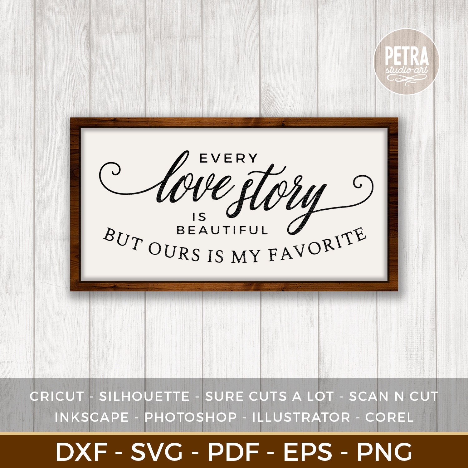 Every Love Story is Beautiful but Ours is My Favorite SVG Cut File and ...