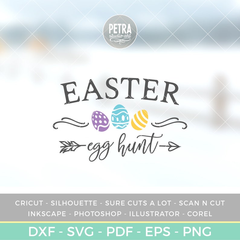 Download Easter Egg Hunt Sign SVG cut file. Easter SVG for Easter Day | Etsy