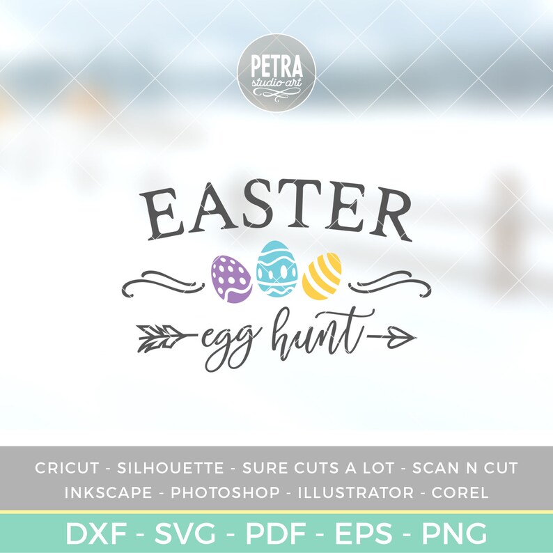 Download Easter Egg Hunt Sign SVG cut file. Easter SVG for Easter ...