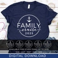 Family Cruise SVG Cut File With Year. Great for Summer Family Cruise Shirt For Whole Family. product logo